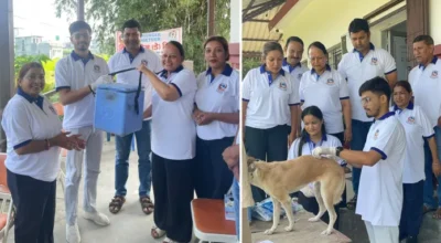बिर्तामोडमा कुकुर तथा बिरालोलाई निःशुल्क रेबिजविरुद्धको खोप अभियान सुरु